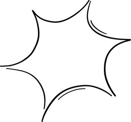 Wavy starburst with exaggerated motion curve