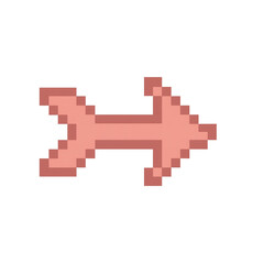 Obraz premium Pixel Art Arrow