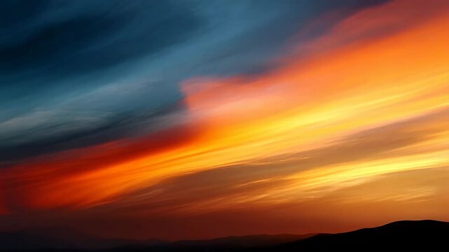 An abstract representation of a colorful sky at dusk, filled with swirling clouds and vibrant hues, showcasing the beauty and unpredictability of nature&rsquo;s canvas.