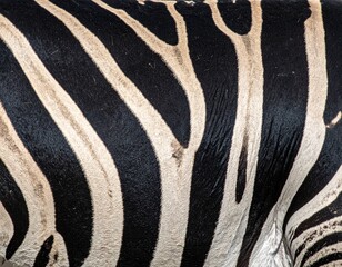 Fototapeta premium zebra skin texture, zebra animal skin