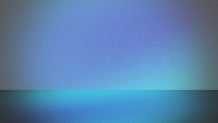 Empty blue studio space, used as an elegant backdrop to display your products.