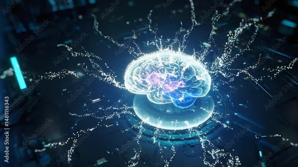 Poster digital brain and artificial intelligence exploring data streams