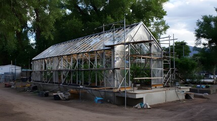 Join Community in a Sustainable Greenhouse Taking Shape Integrating Eco Friendly Design and Urban Farming