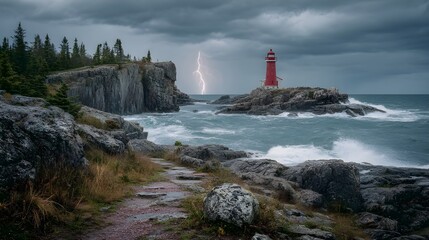 Dynamic red lightning bolt flash captured in resolution photography for impactful graphic design and branding