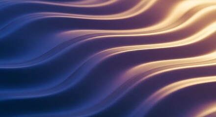 Obraz premium Abstract Wavy Pattern Blue Gold