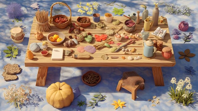Discover A Seasonal Themed Activity Table Filled With Curated Materials For Festive Hands On Learning