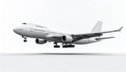 Obraz premium Boeing 747 Taking Off Mockup