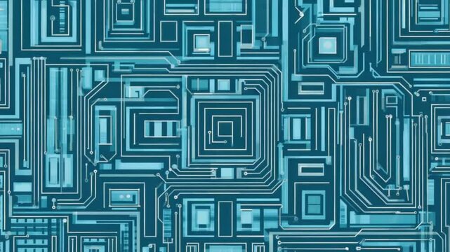 Abstract geometric maze pattern. Modern and intricate design.