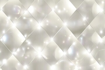 Obraz premium Diamond-patterned, sparkling, light background