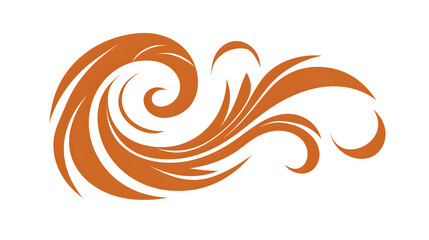 Fototapeta premium Wind Doodle Icon: Hand Drawn Blowing Air Symbol for Design Projects