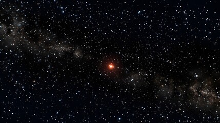 Fototapeta premium Cosmic expanse with a vibrant starburst center.