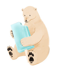 アイスを持つクマ