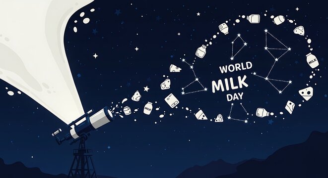 Celebrating World Milk Day: A Telescopic View of Dairy Constellations in the Sky
