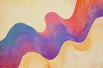 Vibrant Lines in Retro Design Aesthetics 