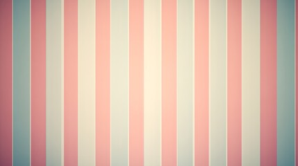 Pastel vertical stripes create a soft, muted backdrop.