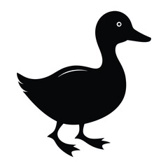 Elephant Head Black Silhouette Vector Illustration