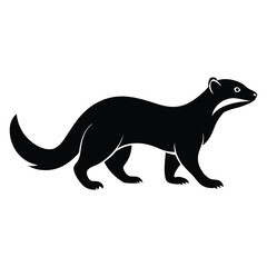 Flamingo Standing on One Leg Vector Silhouette