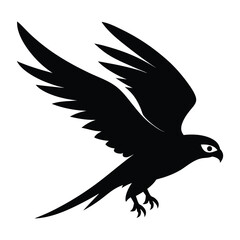 Firefly Glowing in Flight Vector Silhouette