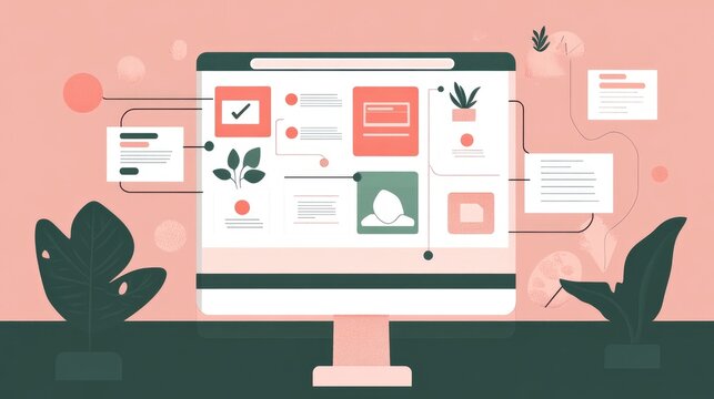 Flowchart of content repurposing strategy showing blog to infographic to social post