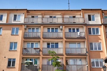 Fototapeta premium Block of flats in a city