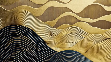 A mesmerizing gold abstract design that elevates any fashion wallpaper.