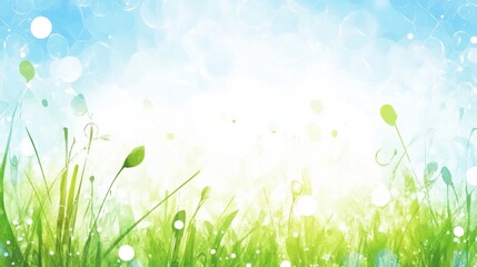 Obraz premium Serene Spring Meadow Landscape