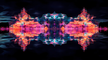 Fototapeta premium luminous binary streams