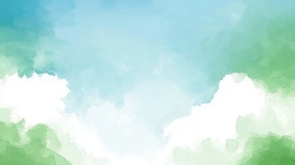 Obraz premium Abstract Watercolor Sky Background