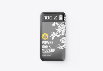 Modern power bank mockup
