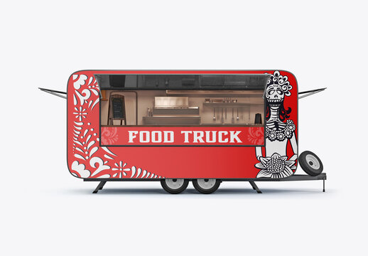  Food Truck Mockup