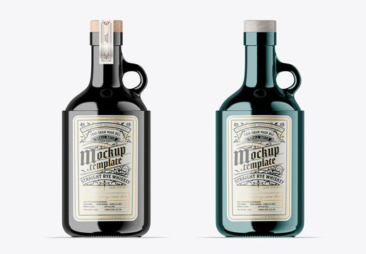 Whiskey Bottle Mockup