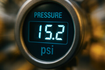 Pressure gauge measuring 15.2 psi is essential for oil and gas industry maintenance and service ensuring safe operation and system reliability