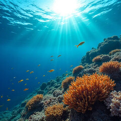 Obraz premium coral reef with fish