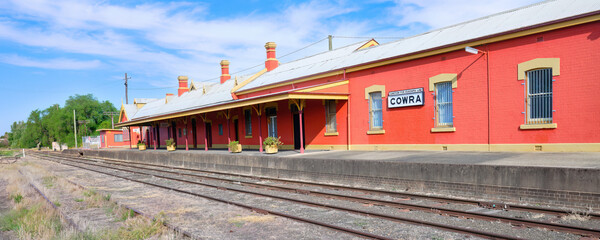 Historic Cowra Train Station Tracks