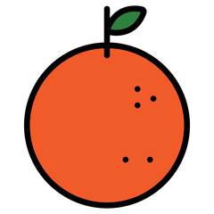 orange fruit icon