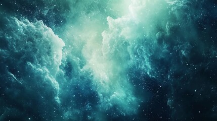 Obraz premium Mystical Deep Space Nebula