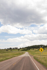 Road through Wind Cave National Park, South Dakota