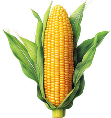 Close-up of a Fresh Corn Cob