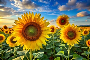 Obraz premium field of sunflowers