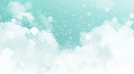 Delicate Pastel Sky Watercolor Background