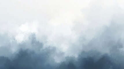 Abstract Watercolor Texture with Delicate Blue and White Gradient Effect