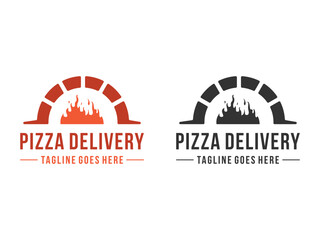 pizza oven delivery symbol icon design vector isolated on transparent background