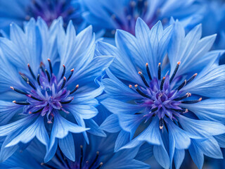 Obraz premium blue chrysanthemum flower. flower, nature, plant, cornflower, garden, purple, summer, pink, macro, blue, flowers, violet, petal, bloom, close-up, blossom, spring, closeup, flora, beauty, floral, color