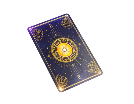 Gold Detailed Playing Card Design - Powered by Adobe