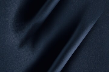 Fototapeta premium Seamless dark navy blue Gore-Tex fabric with a smooth texture, showcasing subtle folds and shadows.