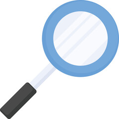 colorful magnifying glass illustration, healthcare icon design