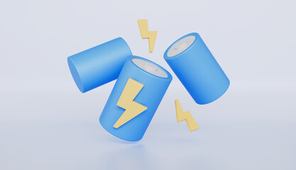 Level battery energy power, full battery status, battery charge indicator lightning for power fuel concept