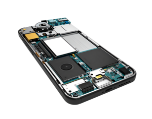 Smartphone Internal Components  Transparent Background