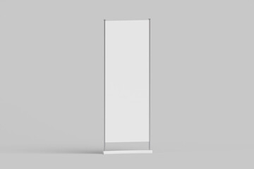 Hanging Banner Mockup. 3D Render