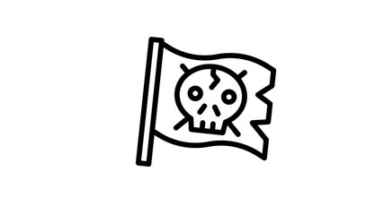 pirate flag animated icon